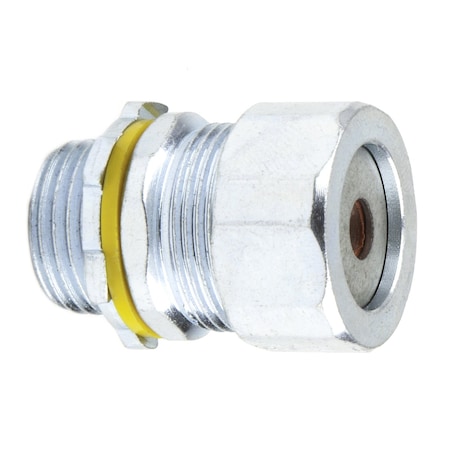 Dottie L.H. Dottie 1/2'' Steel Strain Relief Connector (Red Grommet), 25PK SR50A250